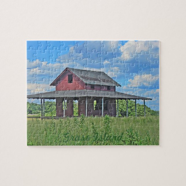 Rompecabezas de la isla de Grasa (Horizontal)