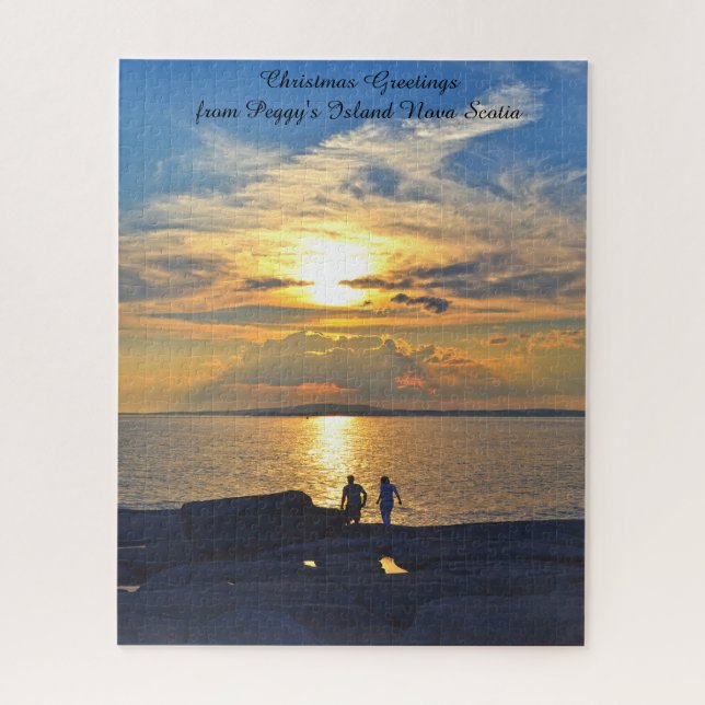 Rompecabezas de la isla de Peggy al atardecer  Nue (Vertical)