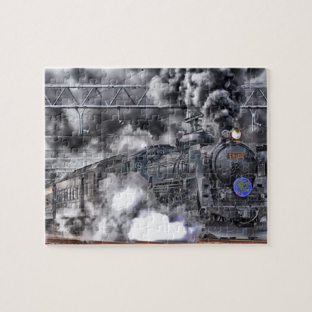 Rompecabezas de la locomotora del tren (Horizontal)