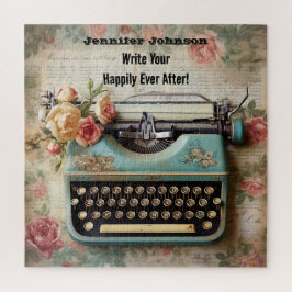 Rompecabezas de la máquina de escribir motivadora