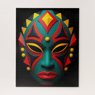 Rompecabezas de la máscara africana