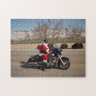 Rompecabezas de la motocicleta de Papá Noel del