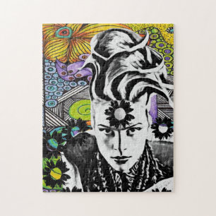 Rompecabezas de la mujer del estallido de