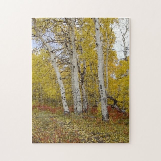 Rompecabezas de la naturaleza de Aspen Splendor (Vertical)
