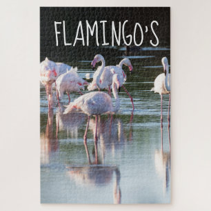 Rompecabezas de la naturaleza del flamenco rosa