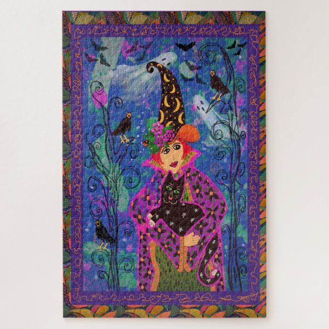 Rompecabezas de la Noche de Halloween (Vertical)