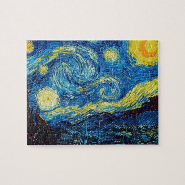 Rompecabezas de la noche estrellada de Van Gogh (Horizontal)