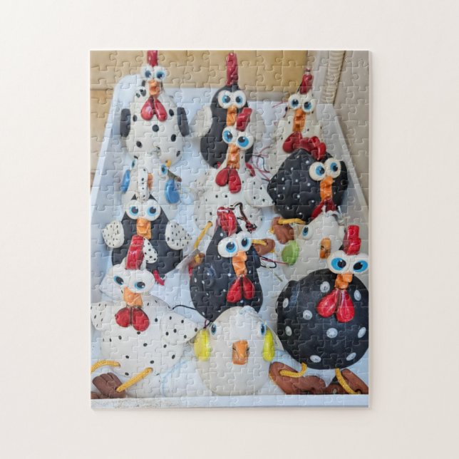 Rompecabezas de la pandilla de pollos locos, 11" x (Vertical)