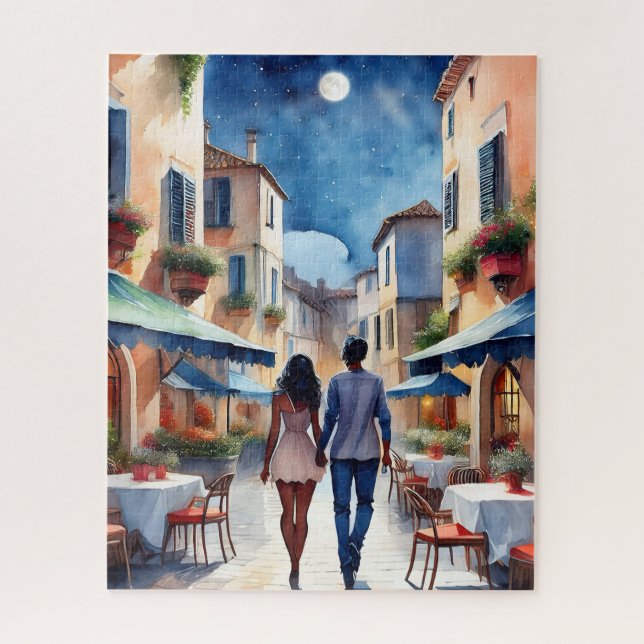 Rompecabezas de la pareja romántica (Vertical)
