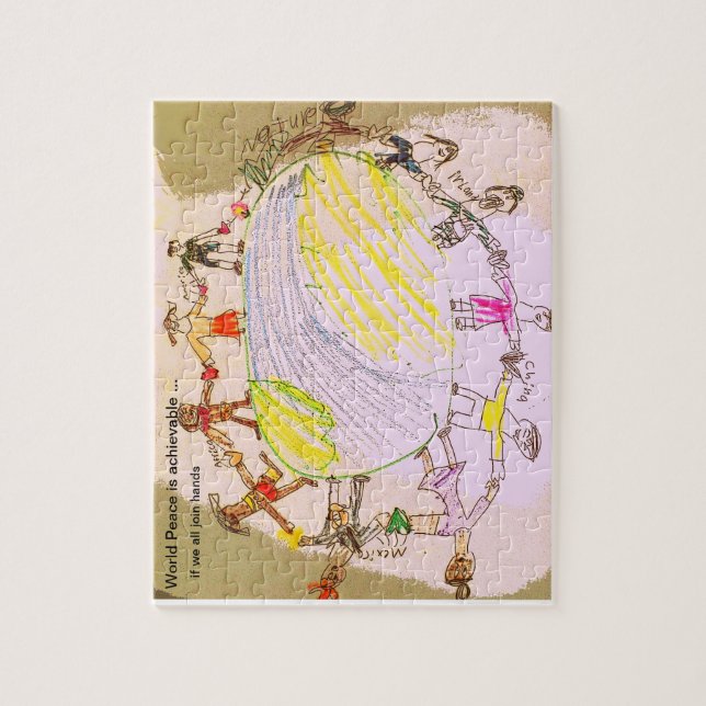 Rompecabezas de la paz de mundo (Vertical)