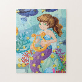 Rompecabezas de la pequeña sirena de la playa
