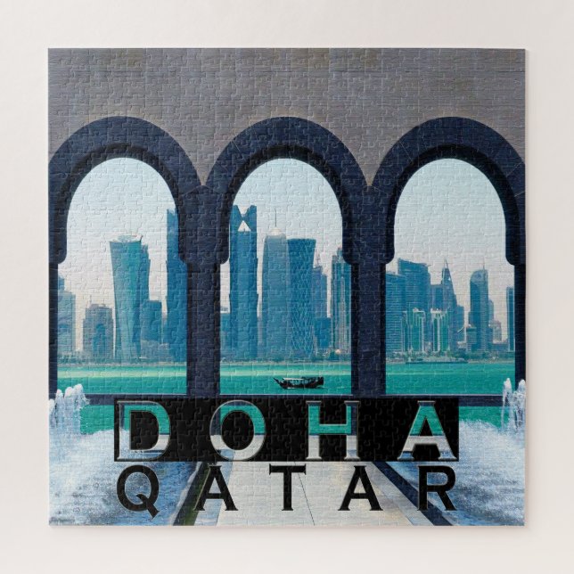 Rompecabezas de la Plaza de Doha (Vertical)