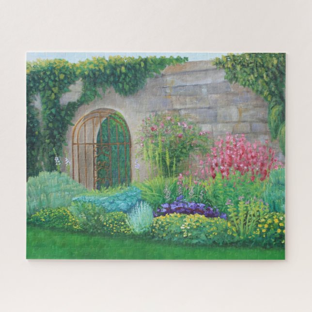 Rompecabezas de la puerta del jardín inglés (Horizontal)