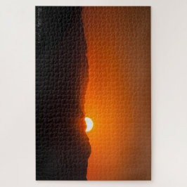 Rompecabezas de la puesta de sol de la montaña nar