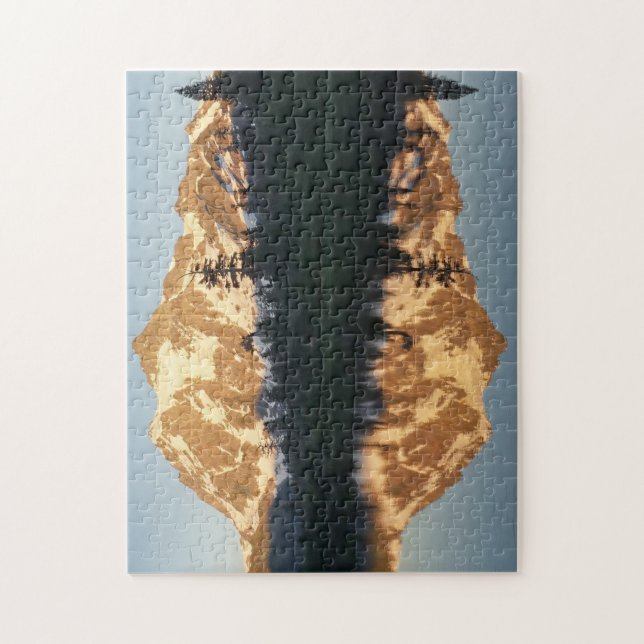 Rompecabezas de la puesta de sol del Mt. Shusksan  (Vertical)