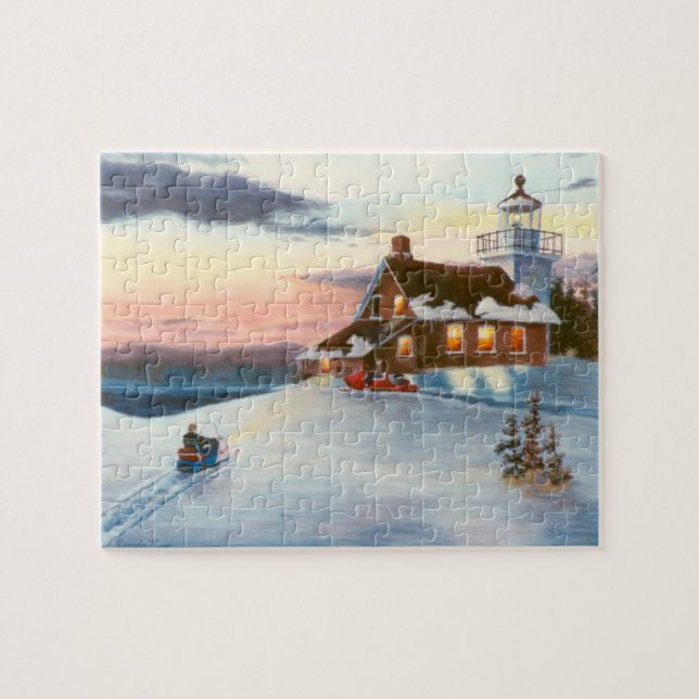 Rompecabezas de la puesta del sol de la estrella (Horizontal)