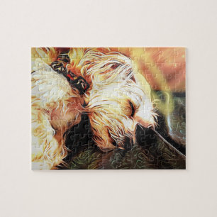 Rompecabezas de la querube el dormir, 8" x 10",