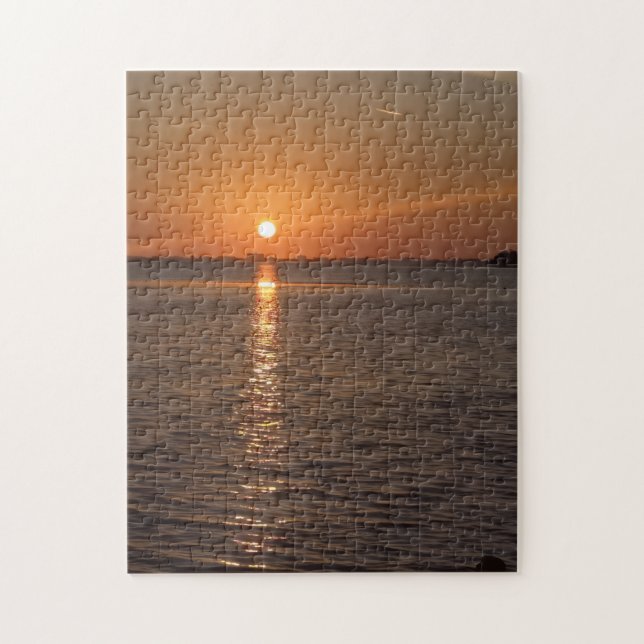 Rompecabezas de la reflexión del atardecer (Vertical)