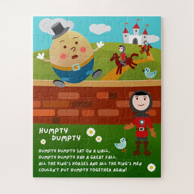 Rompecabezas de la rima infantil Humpty Dumpty (Vertical)