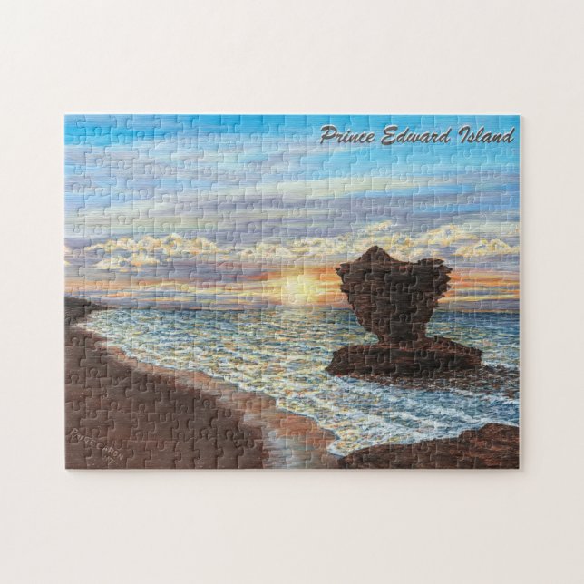 Rompecabezas de la roca de la taza de té con la (Horizontal)