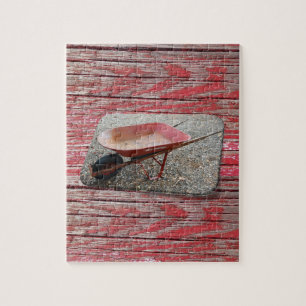 Rompecabezas de la rueda gris rosa