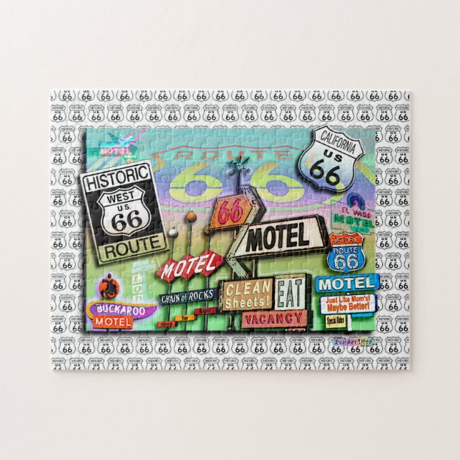 Rompecabezas de la ruta 66 (Horizontal)