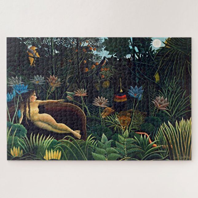 Rompecabezas de la selva de los sueños de Henri Ro (Horizontal)