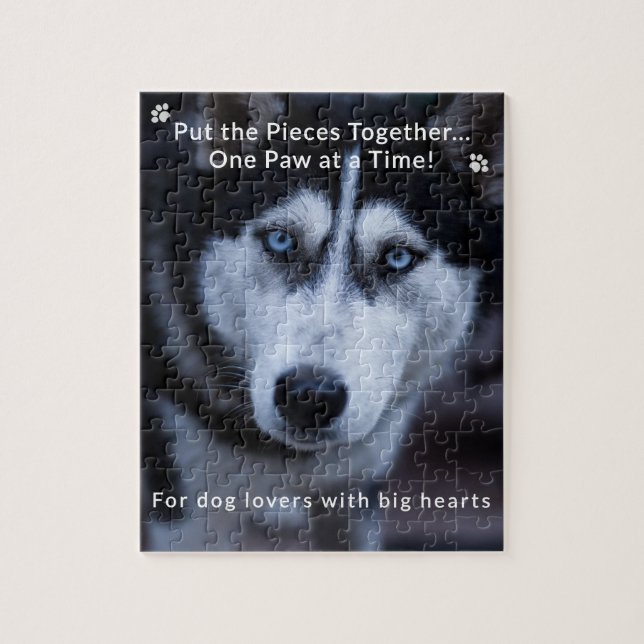 Rompecabezas de la Semana del Perro personalizado  (Vertical)