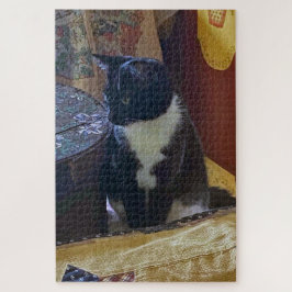 Rompecabezas de la sierra del gato del Tuxedo