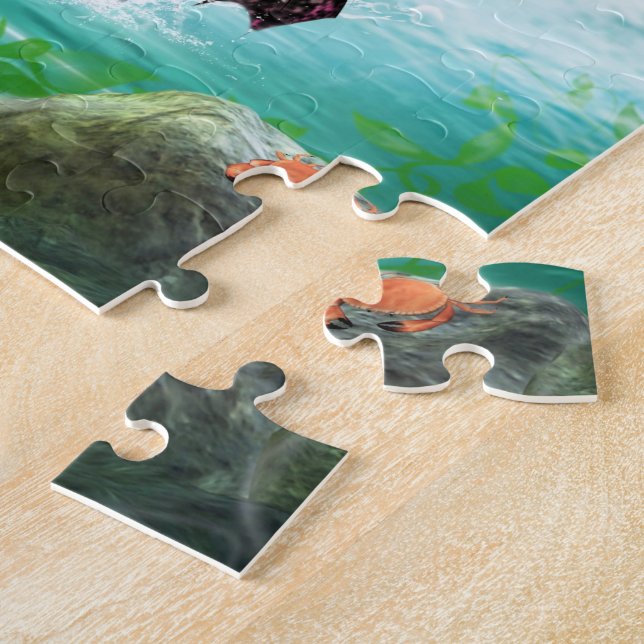 Rompecabezas de la sirena rosa (Lado)