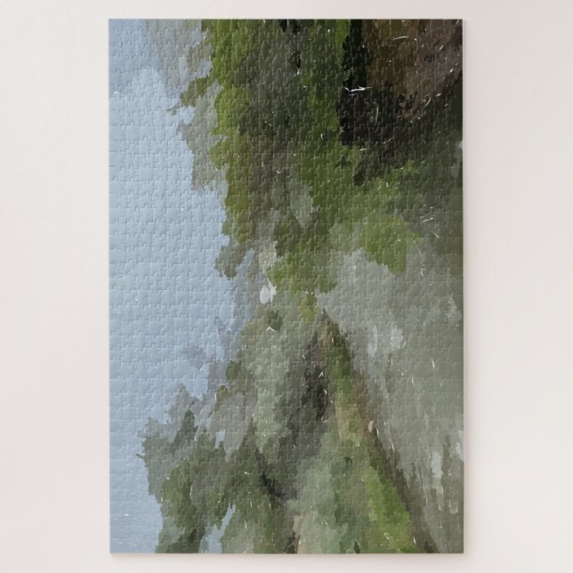 Rompecabezas de la vista del río (Vertical)