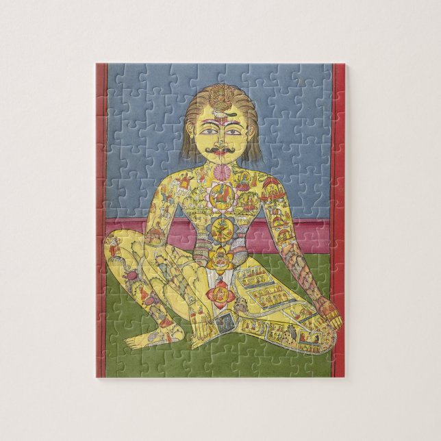 Rompecabezas de la yoga de la energía (Vertical)