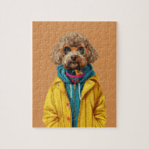 Rompecabezas de Labradoodle con caja de regalo