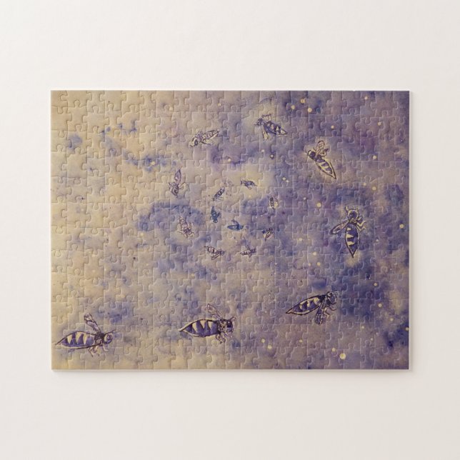 Rompecabezas de las abejas espaciales (Horizontal)