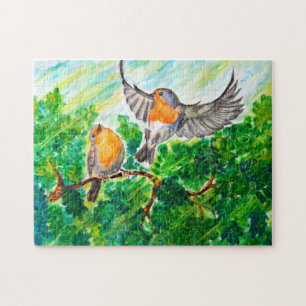 Rompecabezas de las aves de primavera - Pintura