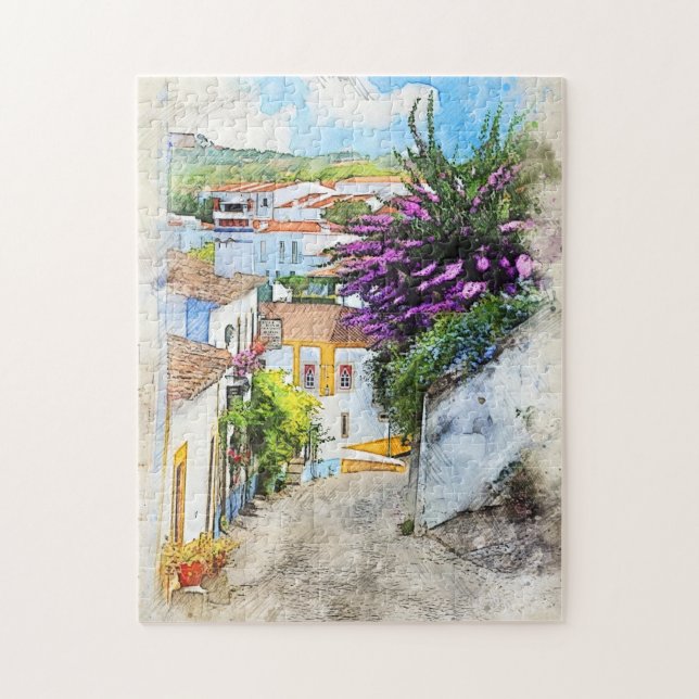 Rompecabezas de las flores de Obidos (Vertical)