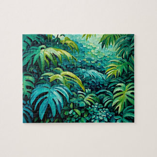 Rompecabezas de las hojas tropicales