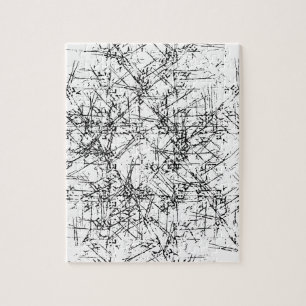 Rompecabezas de líneas negras