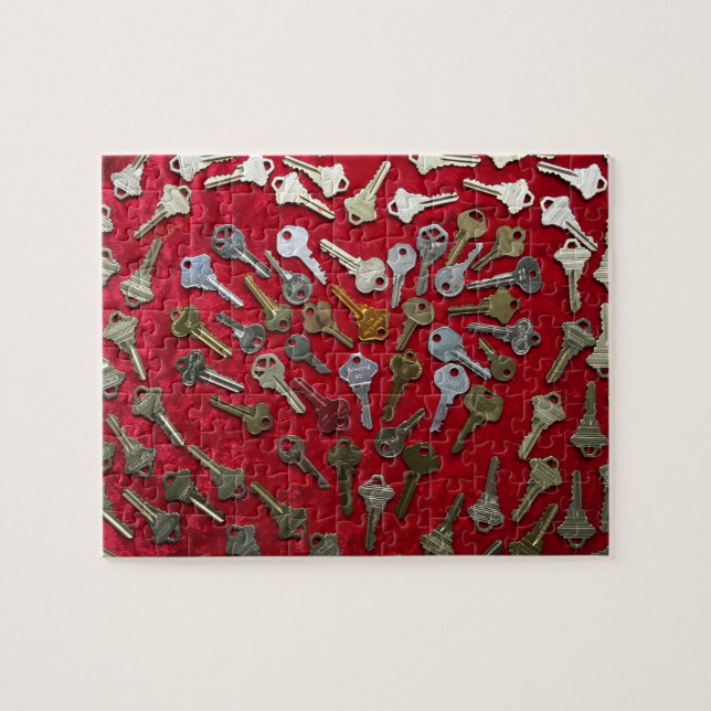 Rompecabezas de llaves, llave de mi corazón (Horizontal)