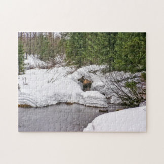 Rompecabezas de los alces, 10x14 con 252 pedazos