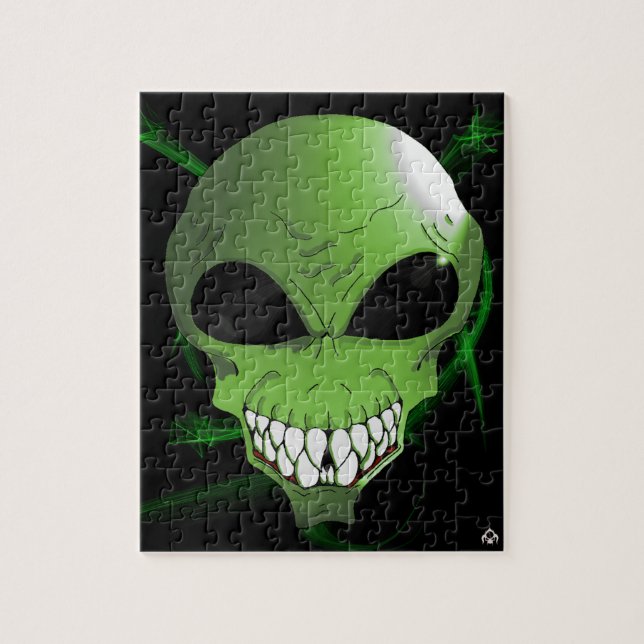 Rompecabezas de los Alienígenas Verdes (Vertical)