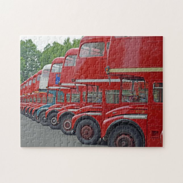 Rompecabezas de los autobuses rojos de Londres (Horizontal)