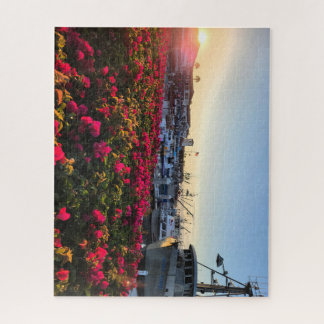 rompecabezas de los barcos de pesca en un puerto