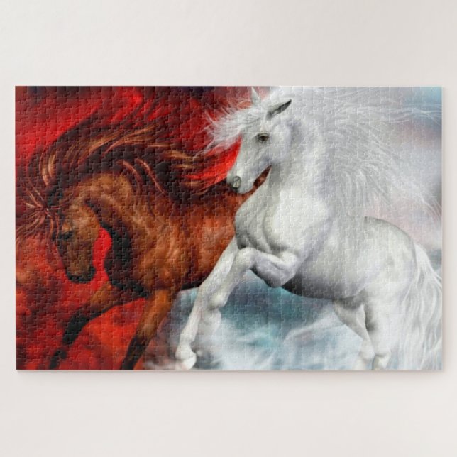 rompecabezas de los caballos de fuego (Horizontal)