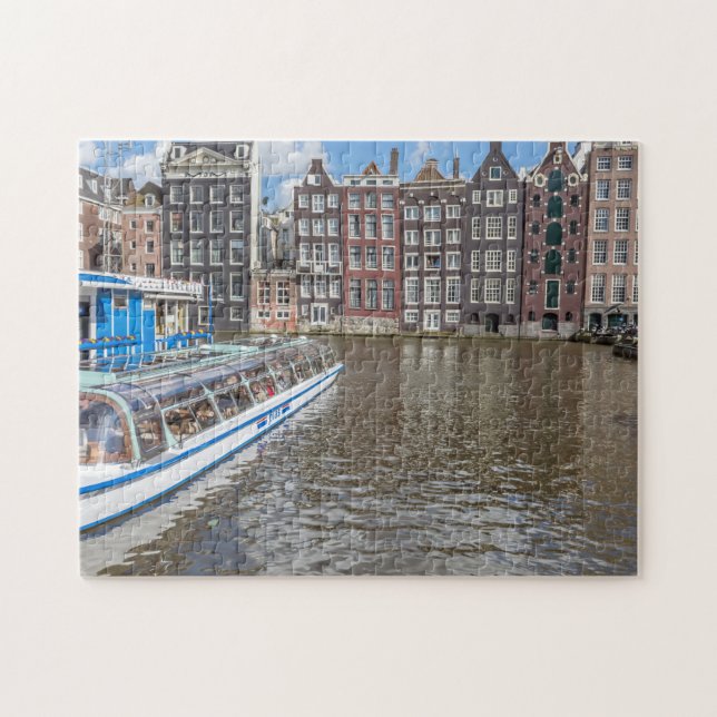 Rompecabezas de los canales de Amsterdam (Horizontal)