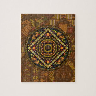 Rompecabezas de los iconos de Acción de Gracias