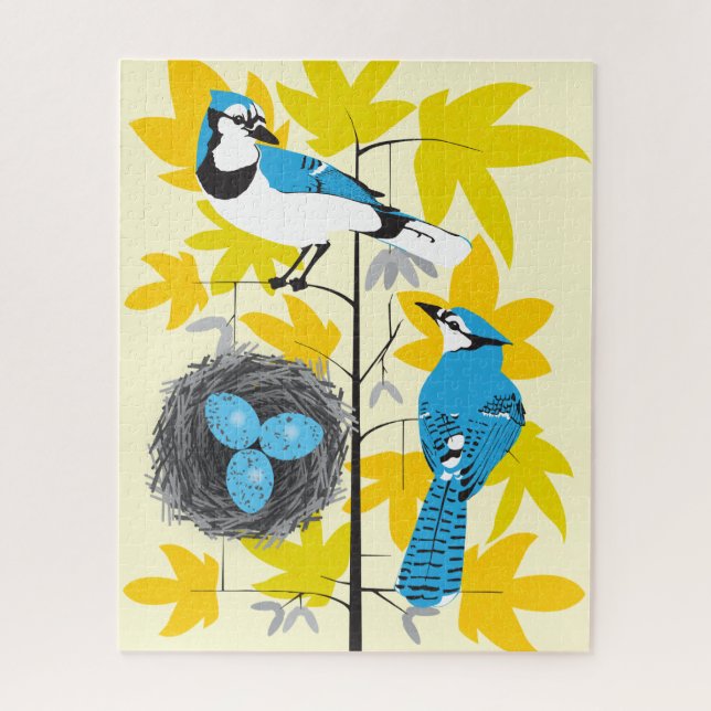 Rompecabezas de los Jays Azules de 16x20 para pers (Vertical)