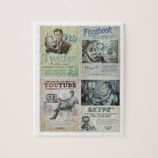Rompecabezas de los medios sociales (Vertical)