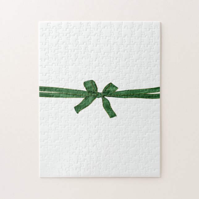 Rompecabezas de los Navidades de Green Bow Happy H (Vertical)