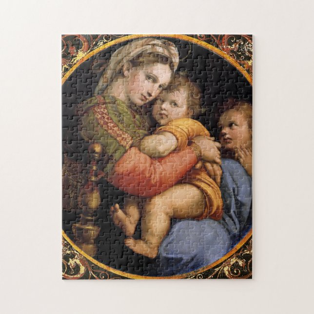 Rompecabezas de los Navidades de Raphael Madonna d (Vertical)